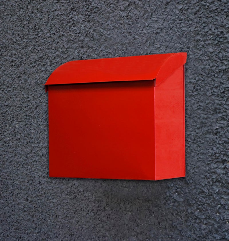 NACH Large Mailbox for House, 12.4â€x7.1â€x11.8 Red Mailboxes for Outside, Waterproof Mailbox - Baxter-Style Wall Mount Mailboxes for Outside - Image 2